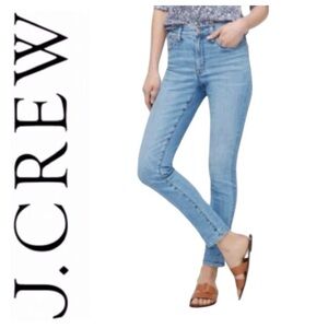 J Crew 9" High Rise Toothpick Jeans Size 28
